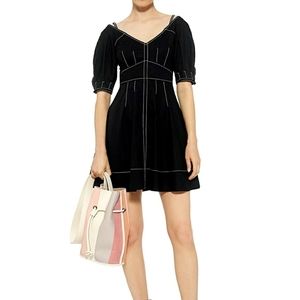 derek lam 10 crosby | piping contrast dress